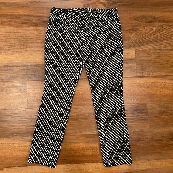 Express Pants - Express Black and White Print Columnist Pant Size 10